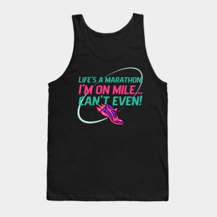 Life's a Marathon Humour Tank Top